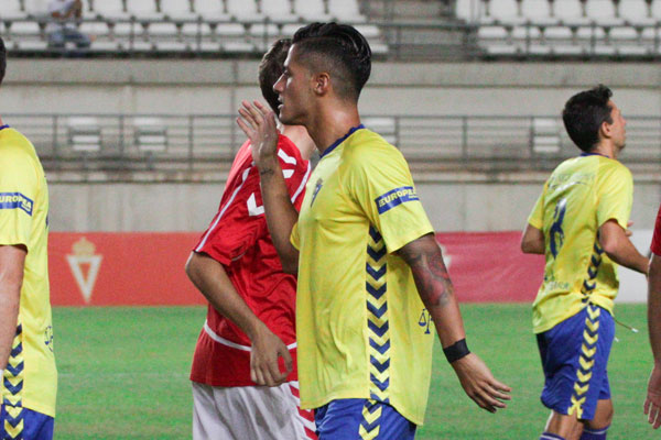 Hugo Rodríguez, antes del partido contra el Real Murcia / María Jiménez - portalcadista.com