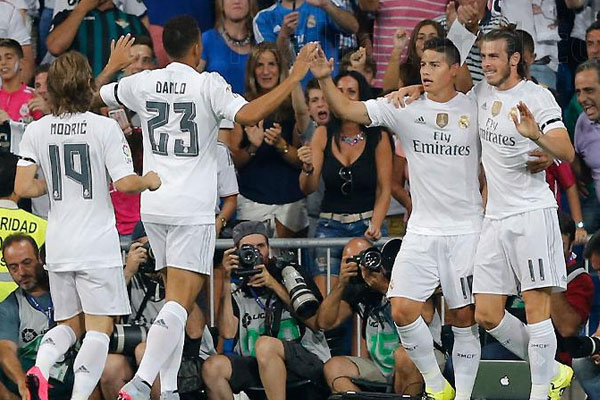 Los jugadores del Real Madrid CF celebran un gol / realmadrid.com