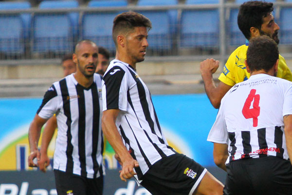 Sergio Jiménez, con el FC Cartagena en el estadio Ramón de Carranza / Trekant Media