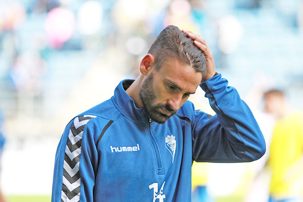 Kike Márquez, tras el partido contra el Real Jaén en el Ramón de Carranza / Trekant Media