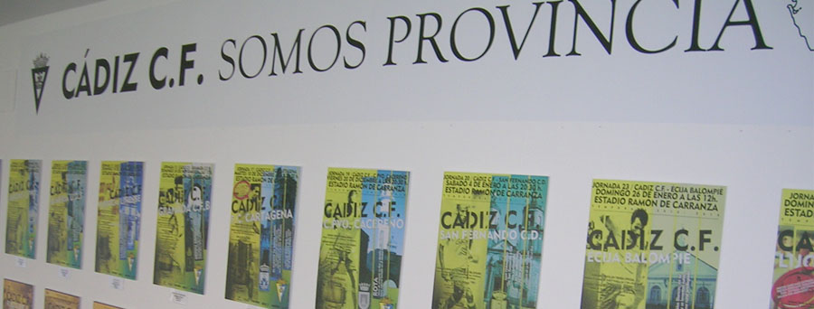 Carteles dedicados a municipios de la provincia. / cadizcf.com