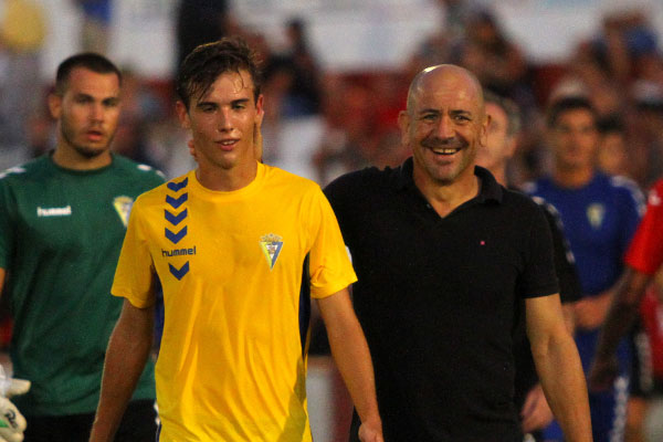 Claudio Barragán, en el partido contra la UD Roteña / Trekant Media