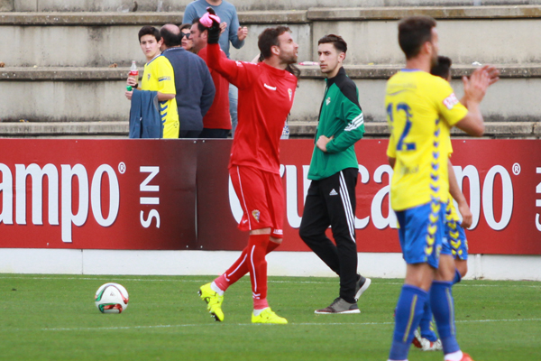 Alberto Cifuentes, al finalizar el partido ante el Betis B. / Trekant Media