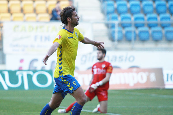 David Sánchez celebra su gol