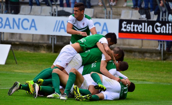 El Racing de Ferrol celebra un gol / ferrol360.es