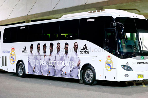 Autobús del Real Madrid CF en la temporada 2015-2016 / realmadrid.com