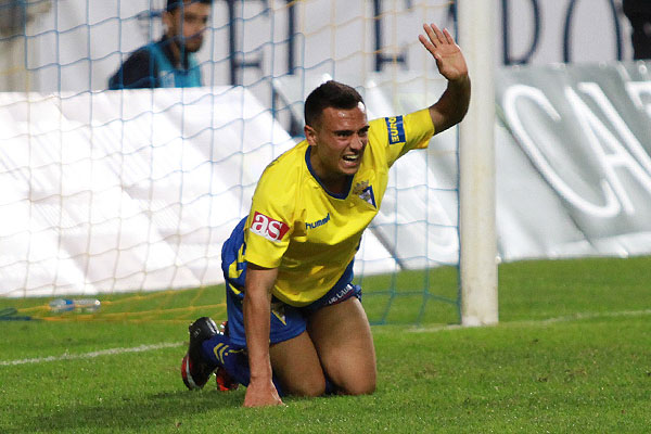 Álvaro García, en un partido contra el Cádiz CF / Trekant Media