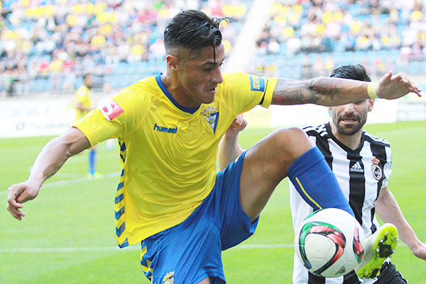 Hugo Rodríguez, con el Cádiz CF / Trekant Media