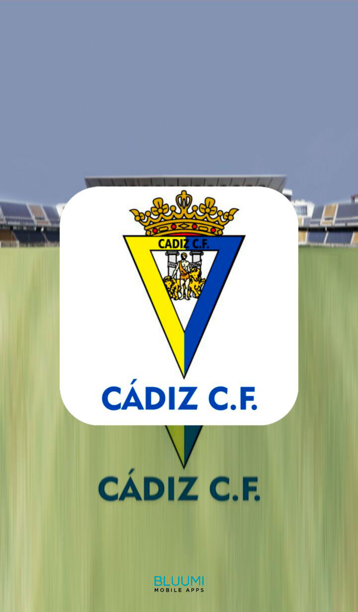 Pantalla inicial de la APP Oficial del Cádiz CF