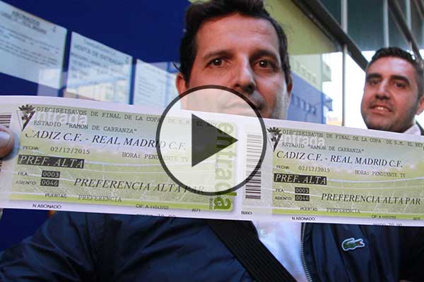 colas cadiz realmadrid entradas video