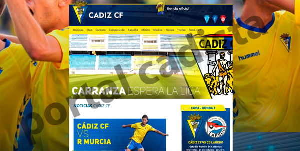 Diseño de la nueva web oficial del Cádiz CF