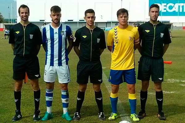 Capitanes del Recreativo B y del Cádiz CF B / recrecantera.es