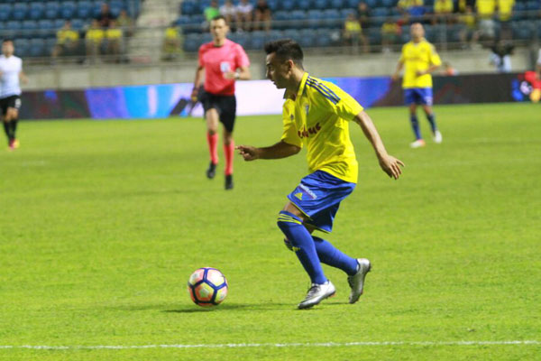 Álvaro García ante el Málaga. / Trekant Media