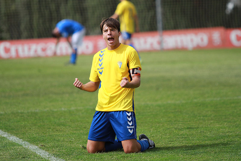 Pablo Molina, con el Cádiz CF B / Trekant Media