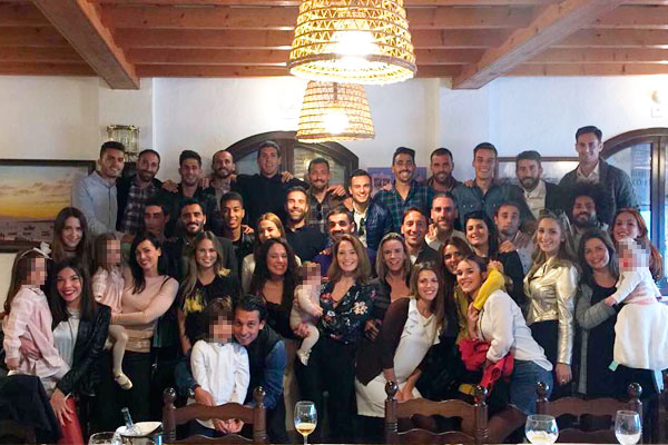 Cena privada de los jugadores del Cádiz CF por Navidad