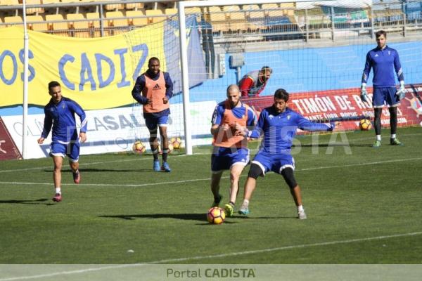 Entrenamiento en Carranza este miércoles