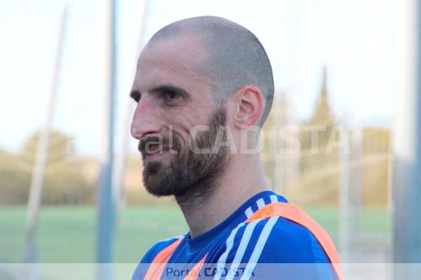 Iván Malón, en el entrenamiento con el Cádiz CF / Trekant Media