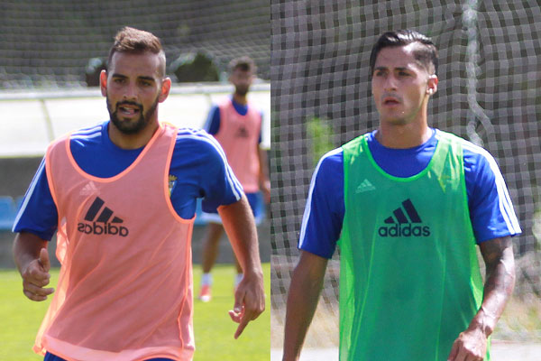 Canario y Hugo entrenando con el Cádiz CF / Trekant Media