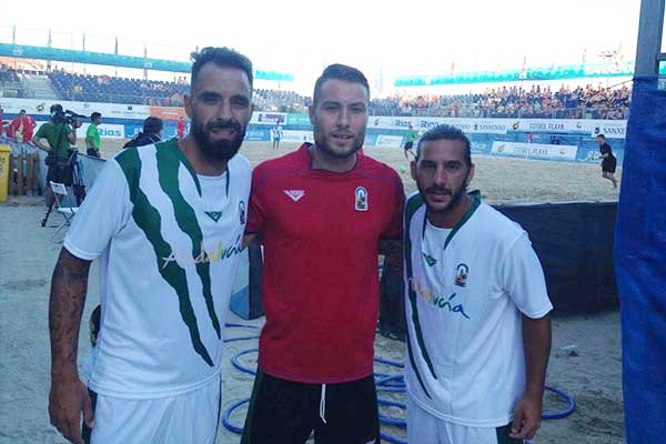 Javi Torres, Jairo y Ezequiel Carrera con la Selección Andaluza