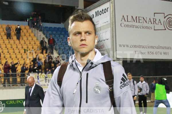 Denis Cheryshev, con el Real Madrid en el estadio Ramón de Carranza / Trekant Media