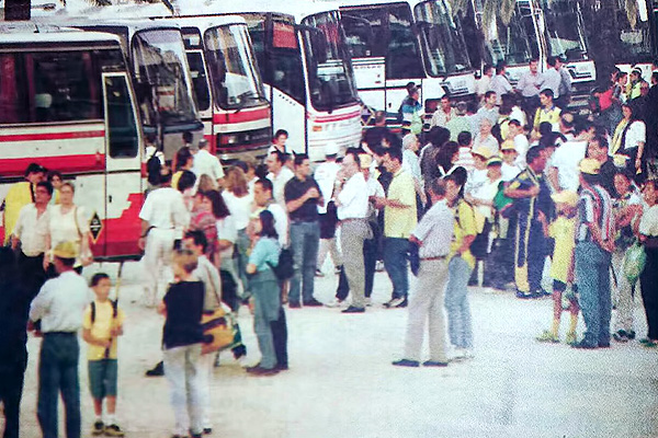 Desplazamiento de cadistas a Madrid en el año 1998 / Diario de Cádiz