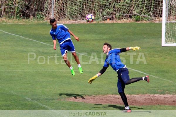 Imagen del entrenamiento de este miércoles