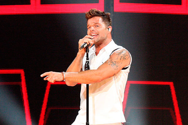 Ricky Martin en un concierto.