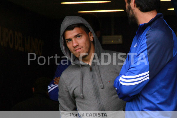 Gastón del Castillo, en el túnel de vestuarios del estadio Ramón de Carranza / Trekant Media