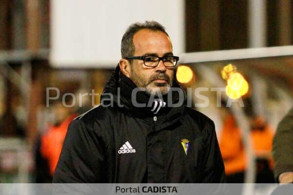 Álvaro Cervera tras el partido en San Roque