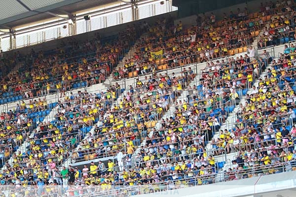 Grada de tribuna del estadio Ramón de Carranza / Trekant Media