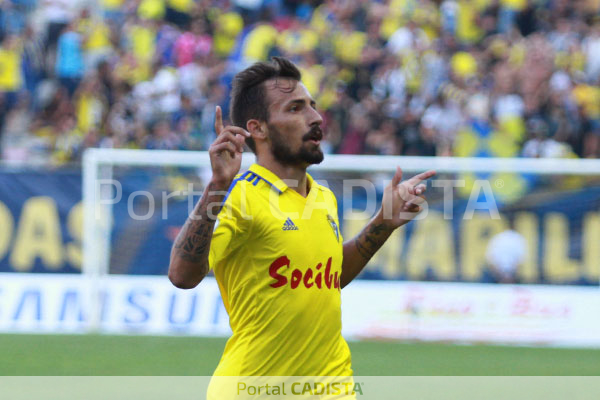 Aitor García celebraba su gol / Trekant Media