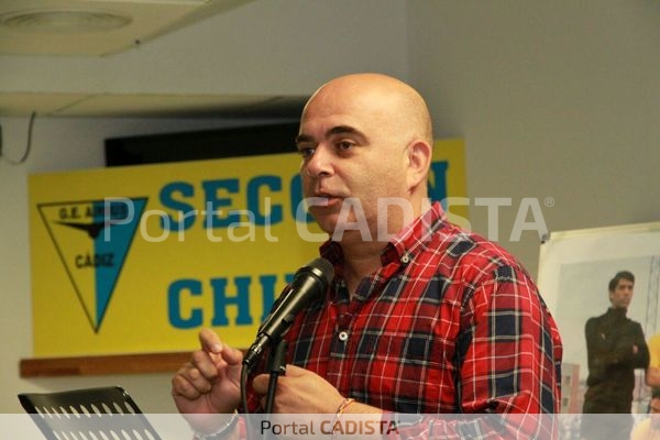 David Navarro durante el 11º aniversario de la Sección Chirino