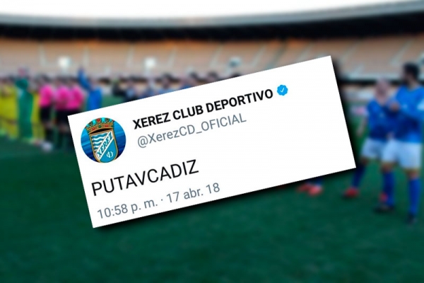 Tuit del Xerez CD publicado tras un fallo de seguridad