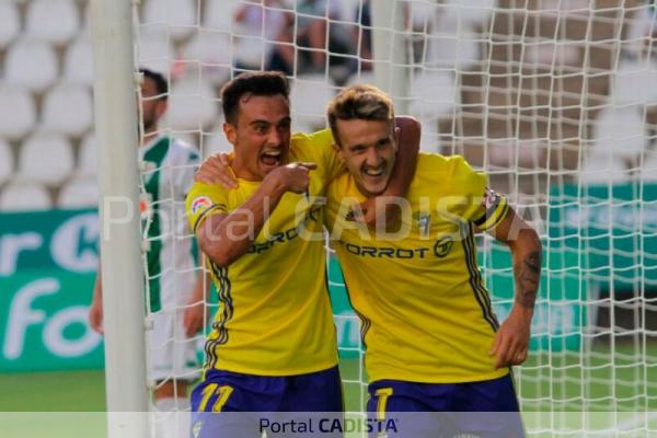 Álvaro celebra su gol