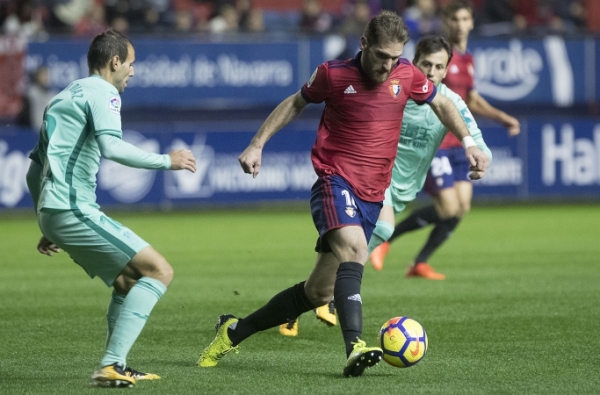 Fausto Tienza, con el CA Osasuna / osasuna.es