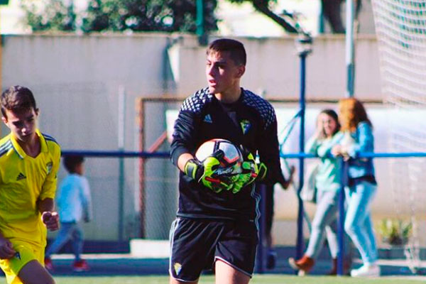 José Amaya, jugador del Cádiz CF Infantil