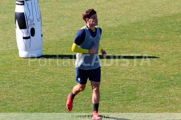 David Toro en el entrenamiento de hoy / Trekant Media