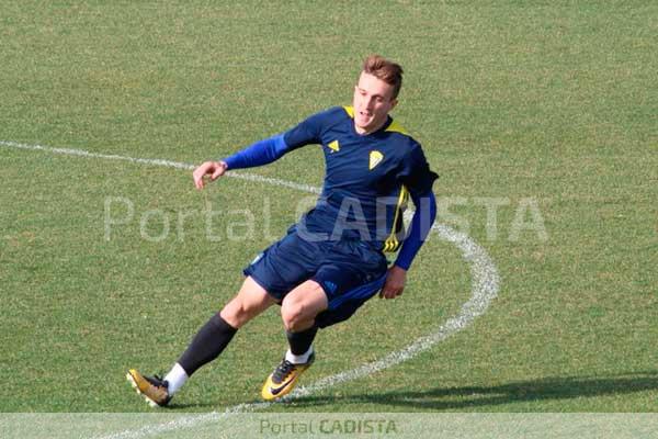 Salvi Sánchez en el entrenamiento de hoy / Trekant Media