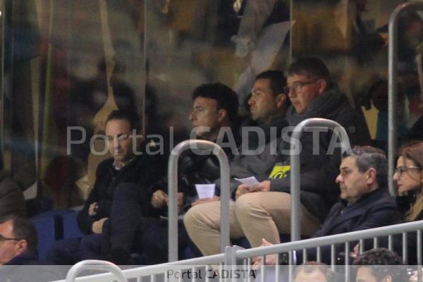 Quique Pina en el palco del estadio Ramón de Carranza / Trekant Media