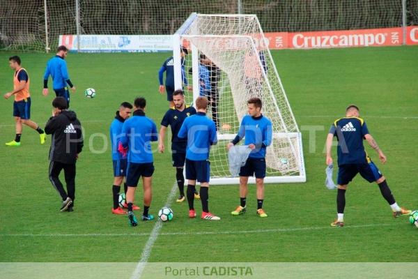 Entrenamiento de este jueves en El Rosal