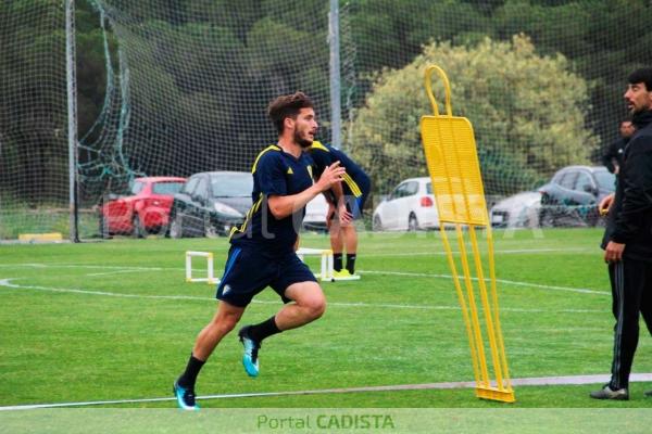 David Toro en el entreno de este miércoles / Trekant Media