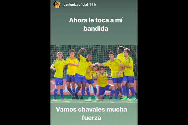 Dani Güiza anima al Cádiz B / Instagram