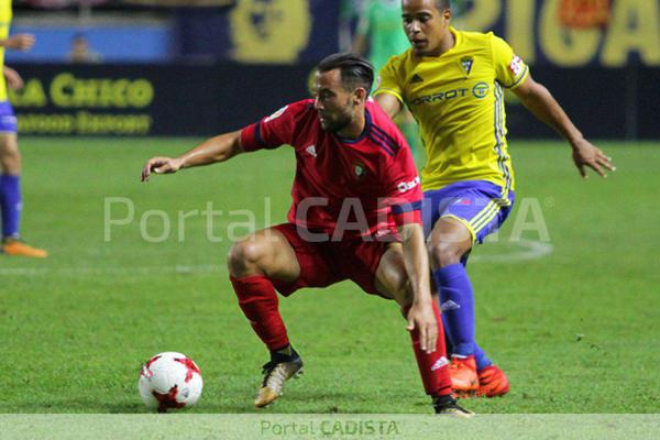 Quique González en el partido de Copa en Carranza. / Trekant Media