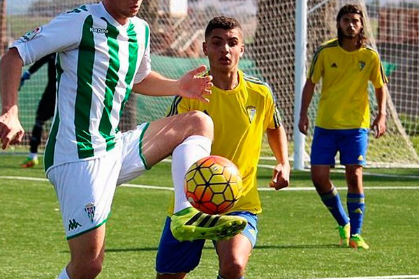 Fran Rivera, jugador del Cádiz CF Juvenil