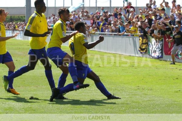 Celebración del gol del empate