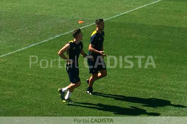 Salvi y Marcos Mauro haciendo carrera continua este domingo