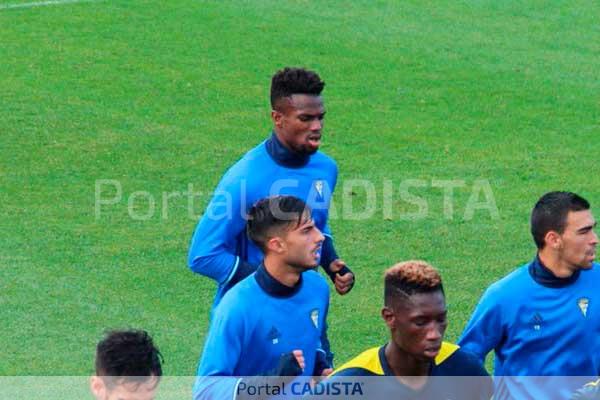 Moha en el entrenamiento de hoy