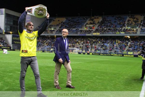 Carlos Coello en el estadio Ramón de Carranza / Trekant Media