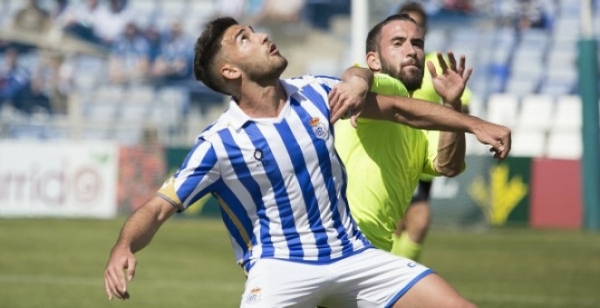 Iván Robles con el Recreativo de Huelva