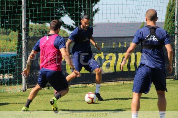 Sergio Sánchez esta mañana en El Rosal / Trekant Media